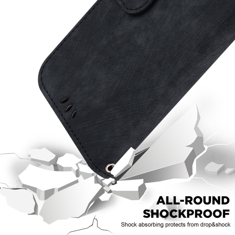 For Motorola Edge 2024 Little Tiger Embossed Leather Phone Case(Black) - Motorola Cases by PMC Jewellery | Online Shopping South Africa | PMC Jewellery | Buy Now Pay Later Mobicred