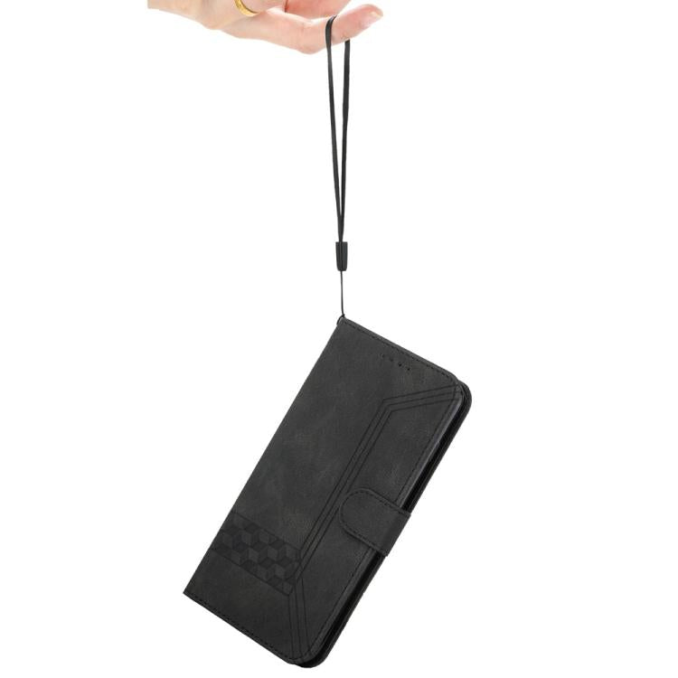 For iPhone 17 Cubic Skin Feel Flip Leather Phone Case(Black) - free shipping - PMc TechLife - Order now!