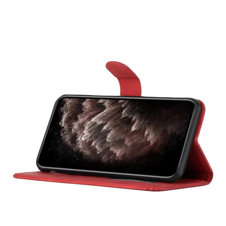 For iPhone 17 Pro Cubic Skin Feel Flip Leather Phone Case(Red) - free shipping - PMc TechLife - Order now!
