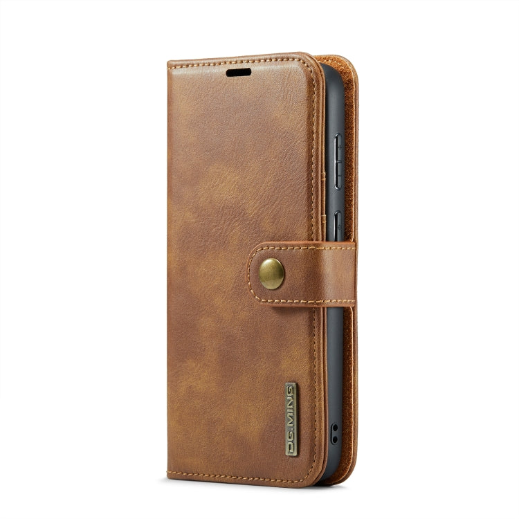 For Samsung Galaxy S24+ 5G DG.MING Crazy Horse Texture Detachable Magnetic Leather Case(Brown) - Galaxy S24+ 5G Cases by DG.MING | Online Shopping South Africa | PMC Jewellery | Buy Now Pay Later Mobicred