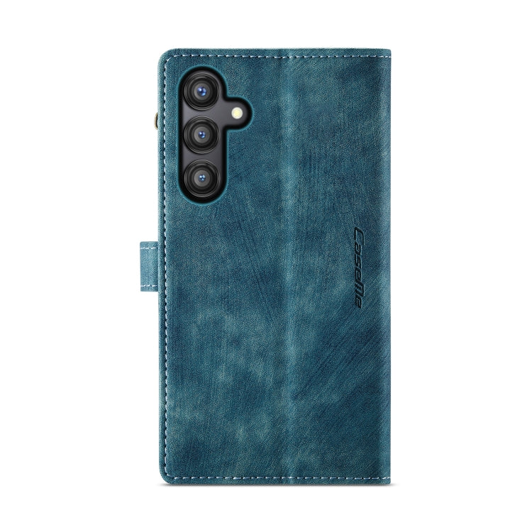 For Samsung Galaxy A55 5G CaseMe C30 Card Slots Zipper Wallet Leather Phone Case(Blue) - Galaxy Phone Cases by CaseMe | Online Shopping South Africa | PMC Jewellery | Buy Now Pay Later Mobicred