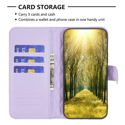 For Motorola Moto G34 5G Diamond Lattice Wallet Flip Leather Phone Case(Purple) - Motorola Cases by PMC Jewellery | Online Shopping South Africa | PMC Jewellery | Buy Now Pay Later Mobicred