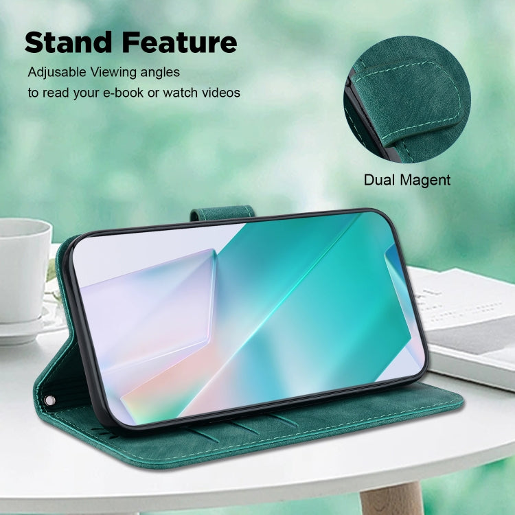 For Google Pixel 9 Little Tiger Embossed Leather Phone Case(Green) - Google Cases by PMC TechLife | Online Shopping South Africa | PMC TechLife | Buy Now Pay Later Mobicred