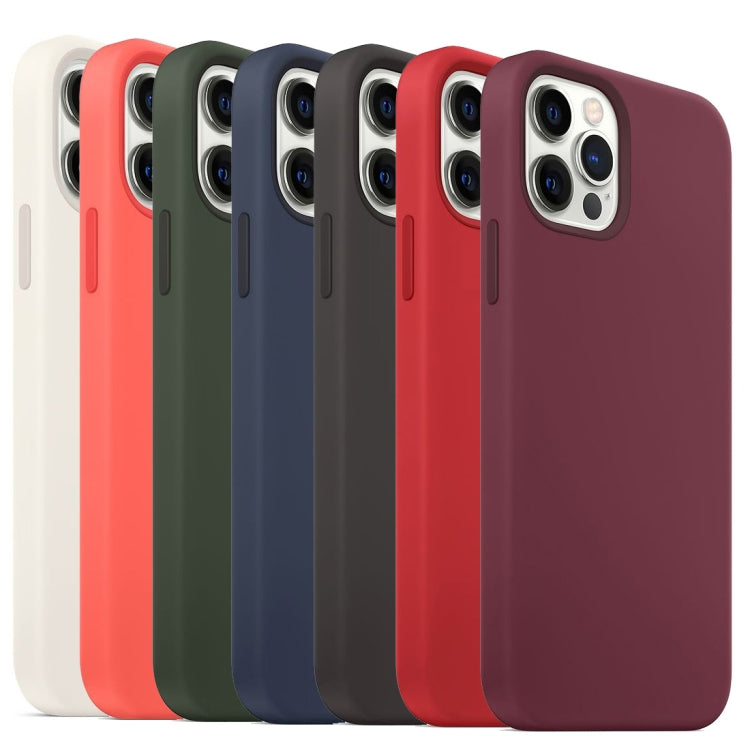 For iPhone 13 Pro MagSafe Liquid Silicone Full Coverage Phone Case(Wine Red) - iPhone 13 Pro Cases by PMC Jewellery | Online Shopping South Africa | PMC Jewellery