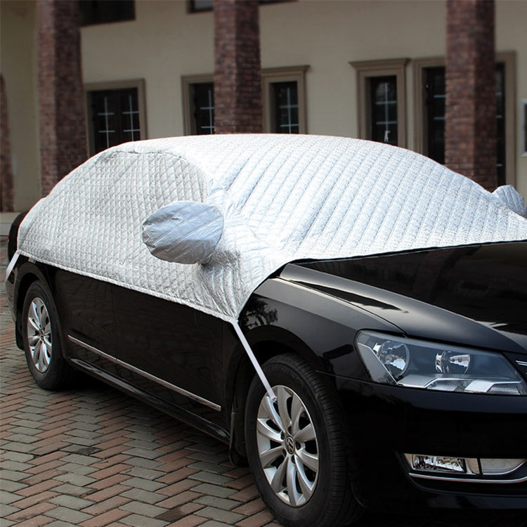 Car Half-cover Car Clothing Sunscreen Heat Insulation Sun Nisor, Plus Cotton Size: 4.3×1.8×1.5m - Window Foils & Solar Protection by PMC Jewellery | Online Shopping South Africa | PMC Jewellery | Buy Now Pay Later Mobicred