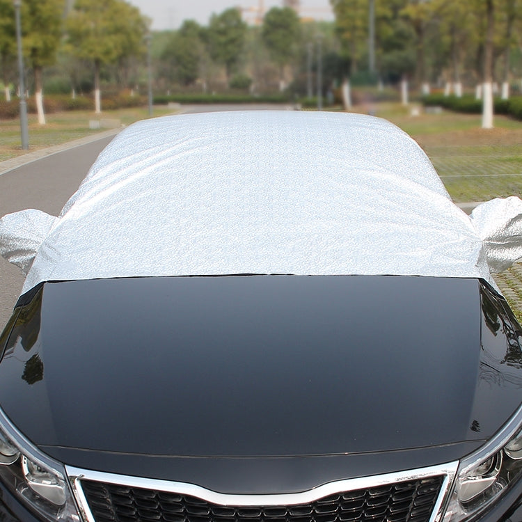 Car Half-cover Car Clothing Sunscreen Heat Insulation Sun Nisor, Aluminum Foil Size:  5.2x2x1.8m - Aluminum Film PEVA by PMC Jewellery | Online Shopping South Africa | PMC Jewellery | Buy Now Pay Later Mobicred