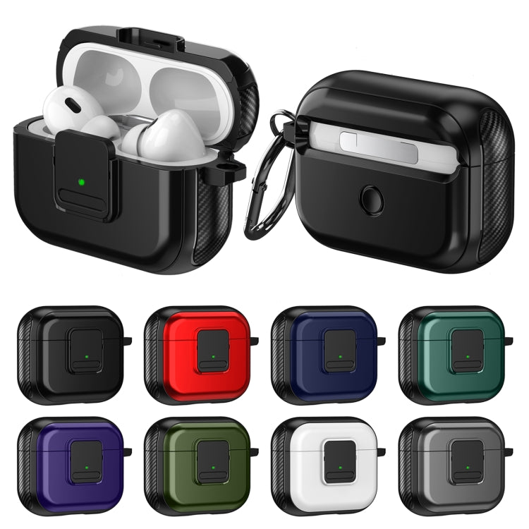 For AirPods Pro TPU + PC Wireless Earphones Case with Magnetic Switch(Grey) - For AirPods Pro by PMC Jewellery | Online Shopping South Africa | PMC Jewellery | Buy Now Pay Later Mobicred