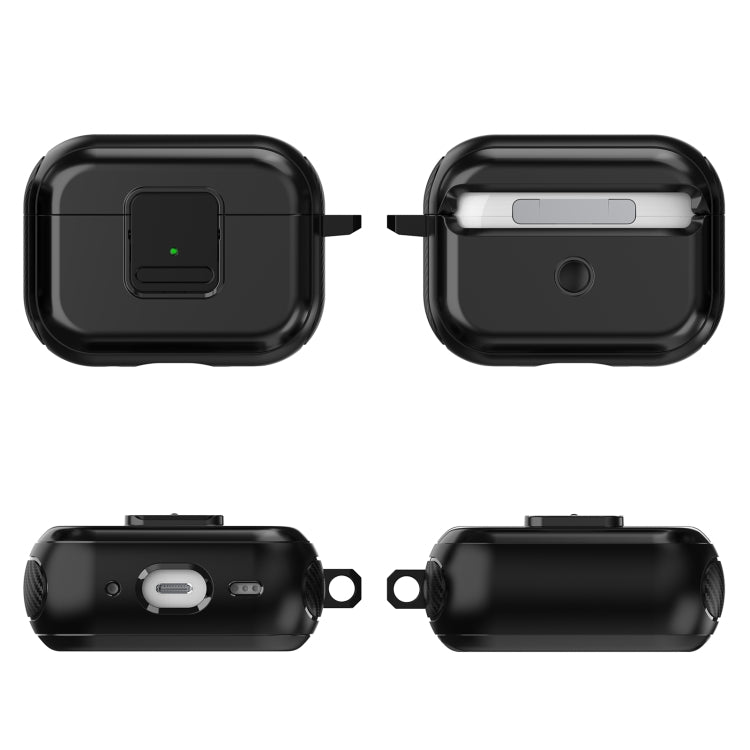 For AirPods 3 TPU + PC Wireless Earphones Case with Magnetic Switch(Black) - free shipping - PMC Jewellery - Order now!