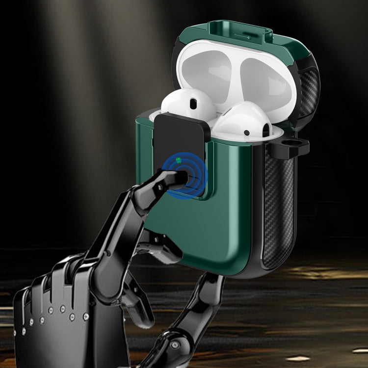 For AirPods 3 TPU + PC Wireless Earphones Case with Magnetic Switch(Black) - free shipping - PMC Jewellery - Order now!