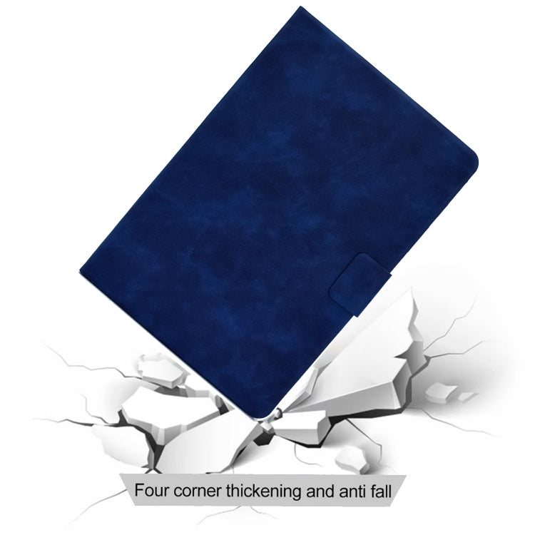 For iPad Pro 11 2024 Cowhide Texture Leather Smart Tablet Case(Blue) - iPad Pro 11 2024 Cases by PMC Jewellery | Online Shopping South Africa | PMC Jewellery | Buy Now Pay Later Mobicred