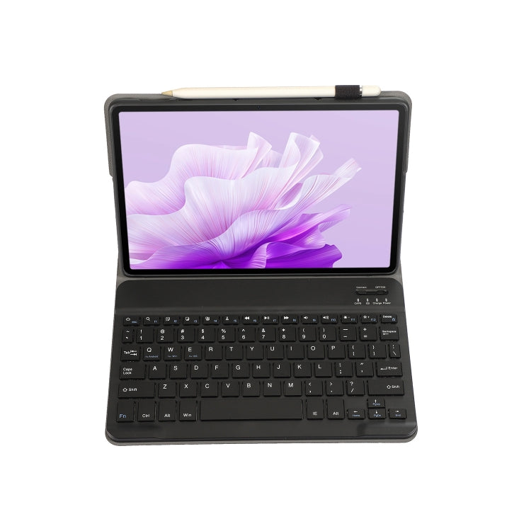 For Huawei MatePad 11.5 2023 AH17 Lambskin Texture Ultra-thin Detachable Bluetooth Keyboard Leather Case(Black) - Huawei Keyboard by PMC Jewellery | Online Shopping South Africa | PMC Jewellery