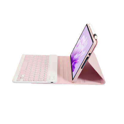 For Huawei MatePad 11.5 2023 AH17 Lambskin Texture Ultra-thin Detachable Bluetooth Keyboard Leather Case(Pink) - Huawei Keyboard by PMC Jewellery | Online Shopping South Africa | PMC Jewellery