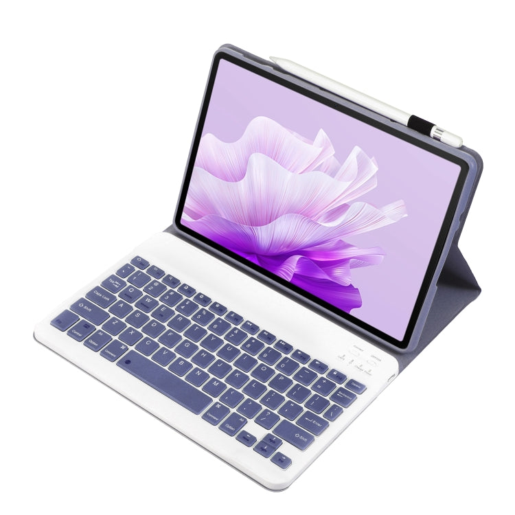 For Huawei MatePad 11.5 2023 AH17 Lambskin Texture Ultra-thin Detachable Bluetooth Keyboard Leather Case(Purple) - Huawei Keyboard by PMC Jewellery | Online Shopping South Africa | PMC Jewellery