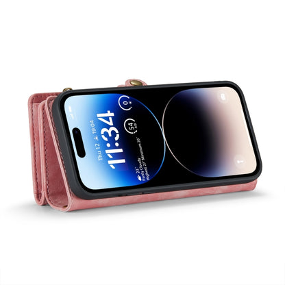 For iPhone 15 Pro Max CaseMe 008 Detachable Multifunctional Leather Phone Case(Pink) - iPhone 15 Pro Max Cases by CaseMe | Online Shopping South Africa | PMC Jewellery | Buy Now Pay Later Mobicred