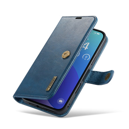 For iPhone 16 Pro DG.MING Crazy Horse Texture Detachable Magnetic Leather Phone Case(Blue) - iPhone 16 Pro Cases by DG.MING | Online Shopping South Africa | PMC Jewellery | Buy Now Pay Later Mobicred