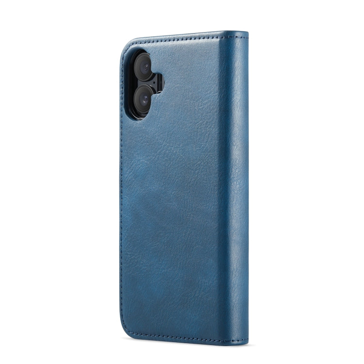 For iPhone 16 Plus DG.MING Crazy Horse Texture Detachable Magnetic Leather Phone Case(Blue) - iPhone 16 Plus Cases by DG.MING | Online Shopping South Africa | PMC Jewellery | Buy Now Pay Later Mobicred