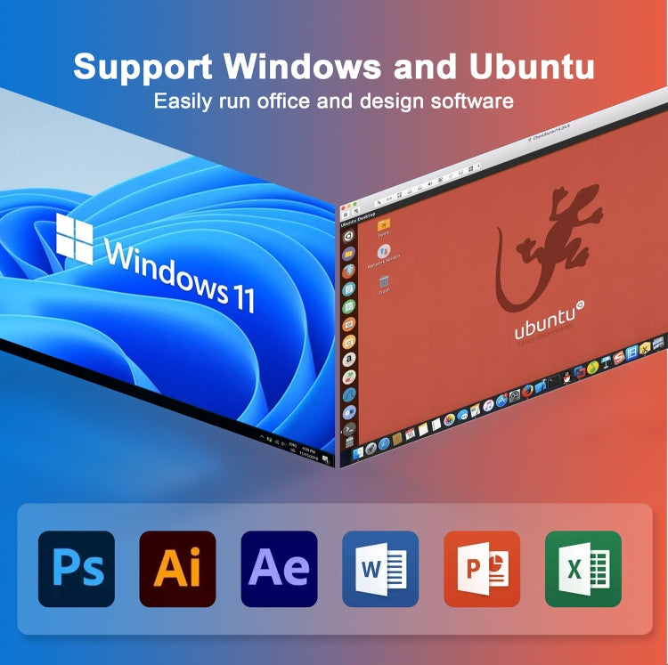 GXMO N42 Windows 11 Intel Gemini Lake N4020C Mini PC NVME SSD WiFi Mini Desktop Computer, Specification:6GB+64GB+256GB(Black) - free shipping - PMC TechLife - Order now!