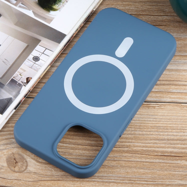 For iPhone 13 MagSafe Liquid Silicone Phone Case(Blue) - iPhone 13 Cases by PMC TechLife | Online Shopping South Africa | PMC TechLife