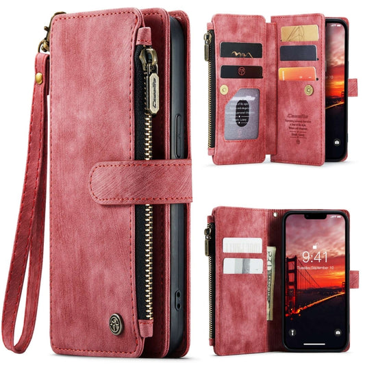 For iPhone 15 CaseMe C30 Multifunctional Leather Phone Case(Red) - iPhone 15 Cases by CaseMe | Online Shopping South Africa | PMC Jewellery | Buy Now Pay Later Mobicred