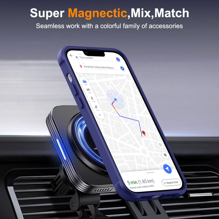 For iPhone 13 Pro MagSafe Magnetic Rotating Holder Phone Case(Klein Blue) - iPhone 13 Pro Cases by PMC TechLife | Online Shopping South Africa | PMC TechLife