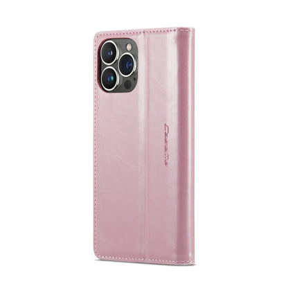 For iPhone 15 Pro Max CaseMe 003 Crazy Horse Texture Leather Phone Case(Rose Gold) - iPhone 15 Pro Max Cases by CaseMe | Online Shopping South Africa | PMC Jewellery | Buy Now Pay Later Mobicred