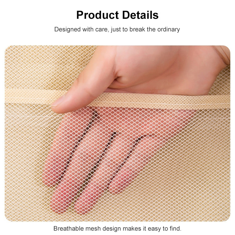 6+6 Grids Underwear Storage Bag Non-woven Double-sided Hanging Storage Bag(Pink) - Storage Bags by PMC TechLife | Online Shopping South Africa | PMC TechLife | Buy Now Pay Later Mobicred