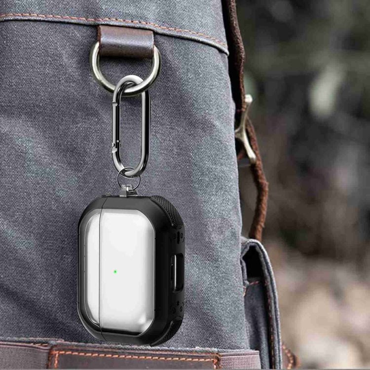 For AirPods 2 / 1 Thunder Transparent Armor Wireless Earphones Protective Case(Brown) - For AirPods 1/2 by PMC Jewellery | Online Shopping South Africa | PMC Jewellery | Buy Now Pay Later Mobicred