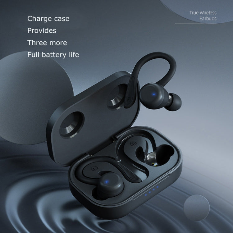 T&G T40 TWS IPX6 Waterproof Hanging Ear Wireless Bluetooth Earphones with Charging Box(Blue) - TWS Earphone by T&G | Online Shopping South Africa | PMC Jewellery | Buy Now Pay Later Mobicred