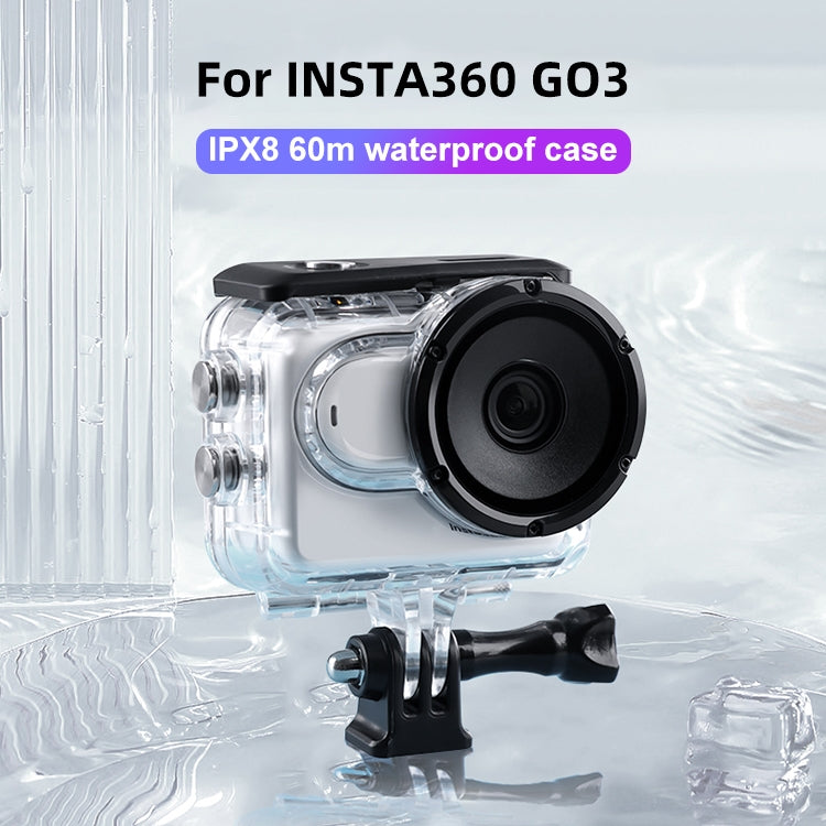 For Insta360 GO 3 / 3S Underwater Waterproof Housing Case with Touch Back Cover - Case & Bags by PMC TechLife | Online Shopping South Africa | PMC TechLife | Buy Now Pay Later Mobicred