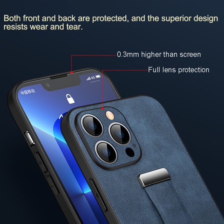 For iPhone 16 Pro SULADA Tide Cool Series PC + Leather Texture Skin Feel Phone Case(Blue) - iPhone 16 Pro Cases by SULADA | Online Shopping South Africa | PMC Jewellery | Buy Now Pay Later Mobicred