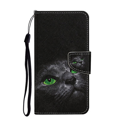 For Huawei Honor 9X Lite Colored Drawing Pattern Horizontal Flip Leather Case with Holder & Card Slots & Wallet(Black Cat) - Honor Cases by PMC Jewellery | Online Shopping South Africa | PMC Jewellery | Buy Now Pay Later Mobicred