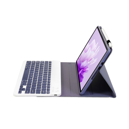 For Huawei MatePad Air 11.5 inch 2023 AH14 Lambskin Texture Ultra-thin Detachable Bluetooth Keyboard Leather Case(Purple) - Huawei Keyboard by PMC Jewellery | Online Shopping South Africa | PMC Jewellery