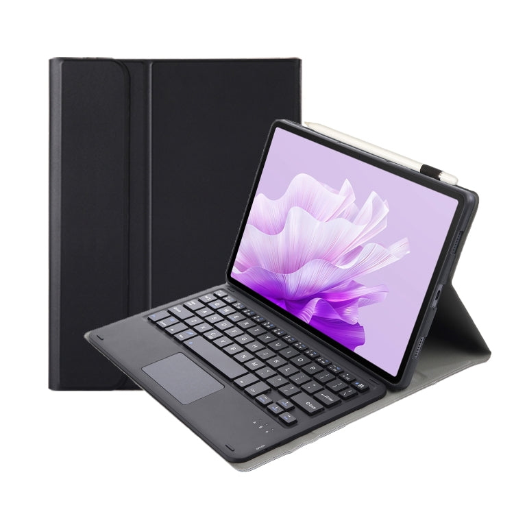 For Huawei MatePad Air 11.5 inch 2023 AH14-A Lambskin Texture Ultra-thin Detachable Bluetooth Keyboard Leather Case with Touchpad(Black) - Huawei Keyboard by PMC Jewellery | Online Shopping South Africa | PMC Jewellery