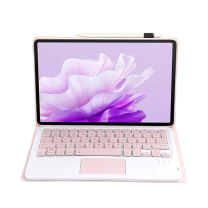 For Huawei MatePad Air 11.5 inch 2023 AH14-A Lambskin Texture Ultra-thin Detachable Bluetooth Keyboard Leather Case with Touchpad(Pink) - Huawei Keyboard by PMC Jewellery | Online Shopping South Africa | PMC Jewellery