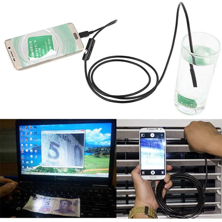 AN97 Waterproof Micro USB Endoscope Snake Tube Inspection Camera for Parts of OTG Function Android Mobile Phone, with 6 LEDs, Lens Diameter:5.5mm(Length: 5m) -  by PMC Jewellery | Online Shopping South Africa | PMC Jewellery | Buy Now Pay Later Mobicred