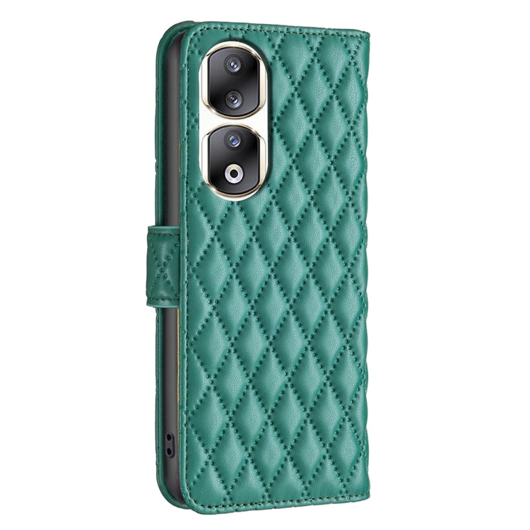 For Honor 90 Pro Diamond Lattice Wallet Flip Leather Phone Case(Green) - Honor Cases by PMC Jewellery | Online Shopping South Africa | PMC Jewellery | Buy Now Pay Later Mobicred