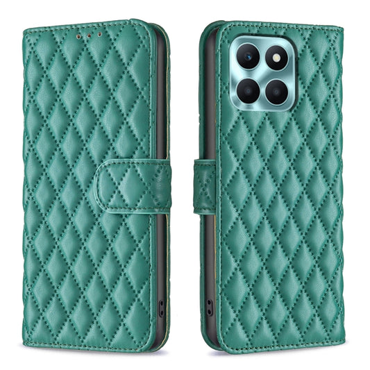 For Honor X6a Diamond Lattice Wallet Flip Leather Phone Case(Green) - Honor Cases by PMC Jewellery | Online Shopping South Africa | PMC Jewellery | Buy Now Pay Later Mobicred