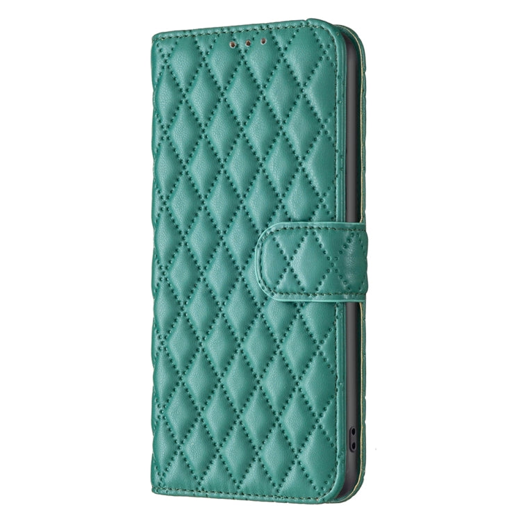 For Honor 100 Pro Diamond Lattice Wallet Flip Leather Phone Case(Green) - Honor Cases by PMC TechLife | Online Shopping South Africa | PMC TechLife | Buy Now Pay Later Mobicred