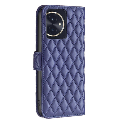 For Honor 100 Diamond Lattice Wallet Flip Leather Phone Case(Blue) - Honor Cases by PMC Jewellery | Online Shopping South Africa | PMC Jewellery | Buy Now Pay Later Mobicred