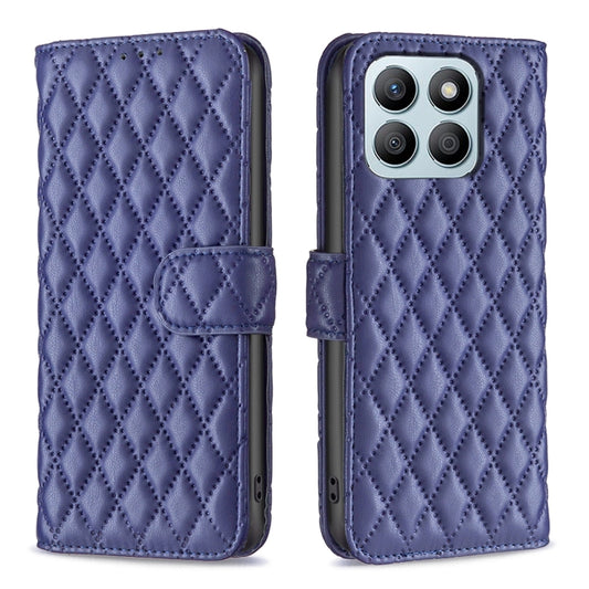 For Honor X8b Diamond Lattice Wallet Flip Leather Phone Case(Blue) - Honor Cases by PMC Jewellery | Online Shopping South Africa | PMC Jewellery | Buy Now Pay Later Mobicred