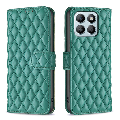 For Honor X8b Diamond Lattice Wallet Flip Leather Phone Case(Green) - Honor Cases by PMC Jewellery | Online Shopping South Africa | PMC Jewellery