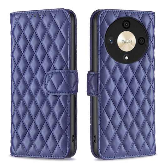 For Honor X9b/Magic6 Lite 5G Diamond Lattice Wallet Flip Leather Phone Case(Blue) - Honor Cases by PMC Jewellery | Online Shopping South Africa | PMC Jewellery | Buy Now Pay Later Mobicred