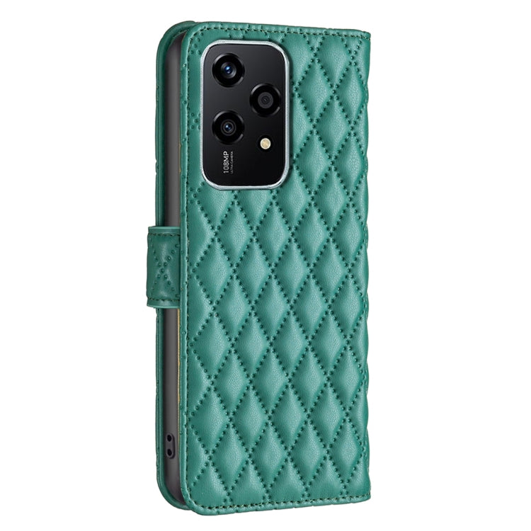 For Honor 200 Lite Global Diamond Lattice Wallet Flip Leather Phone Case(Green) - Honor Cases by PMC Jewellery | Online Shopping South Africa | PMC Jewellery | Buy Now Pay Later Mobicred