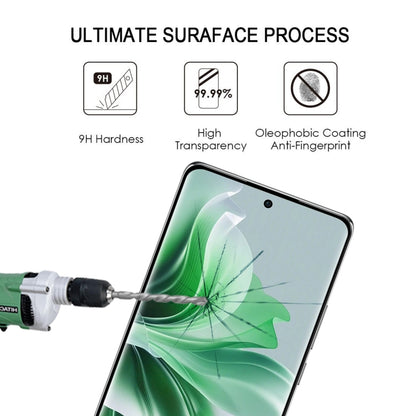 For OPPO Reno11 Pro Global 9H HD 3D Curved Edge Tempered Glass Film(Black) - Reno11 Pro Tempered Glass by PMC Jewellery | Online Shopping South Africa | PMC Jewellery | Buy Now Pay Later Mobicred