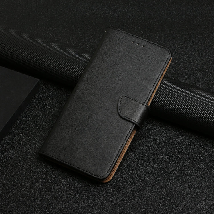 For Honor X6b HT02 Genuine Leather Fingerprint-proof Flip Phone Case(Black) - Honor Cases by PMC TechLife | Online Shopping South Africa | PMC TechLife | Buy Now Pay Later Mobicred