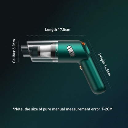 KBN-010 10000Pa Powerful Car Cordless Vacuum Cleaner Handheld Cleaning Tool, Spec:Premium Version(Dark Green) - Vacuum Cleaner by PMC Jewellery | Online Shopping South Africa | PMC Jewellery | Buy Now Pay Later Mobicred