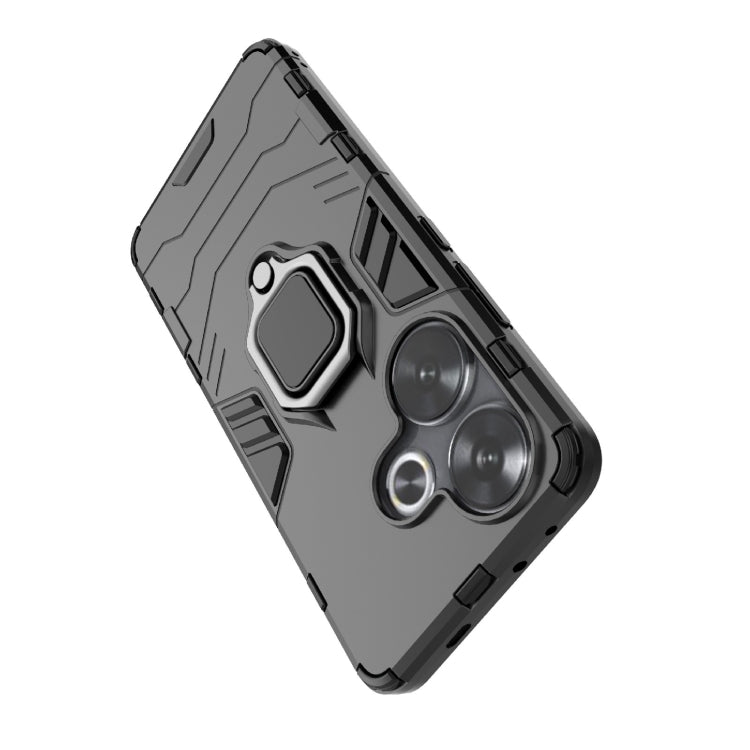 For Xiaomi Redmi Turbo 3 Shockproof PC + TPU Holder Phone Case(Navy Blue) - Xiaomi Cases by PMC TechLife | Online Shopping South Africa | PMC TechLife | Buy Now Pay Later Mobicred