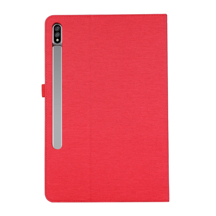 For Samsung Galaxy Tab S9+ / S10+ Horizontal Flip TPU + Fabric PU Leather Tablet Case(Red) - Other Galaxy Tab PC by PMC Jewellery | Online Shopping South Africa | PMC Jewellery | Buy Now Pay Later Mobicred