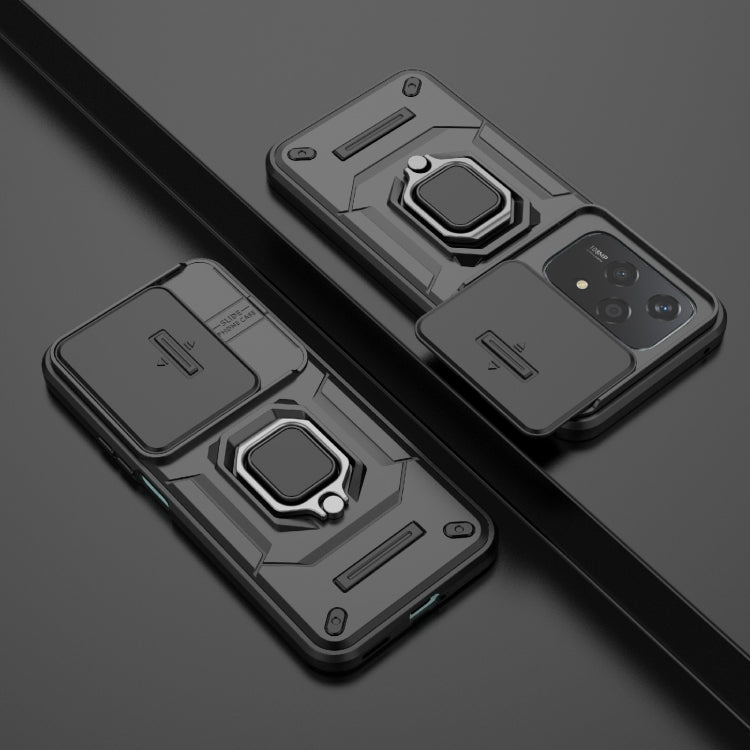 For Honor 200 Lite Global Sliding Camshield TPU + PC Shockproof Phone Case with Holder(Black) - free shipping - PMC TechLife - Order now!