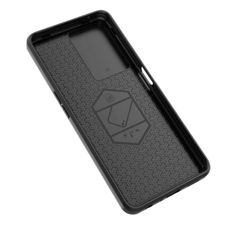 For OnePlus Nord CE 3 Lite 5G Sliding Camshield TPU + PC Shockproof Phone Case with Holder(Black) - OnePlus Cases by PMC Jewellery | Online Shopping South Africa | PMC Jewellery | Buy Now Pay Later Mobicred